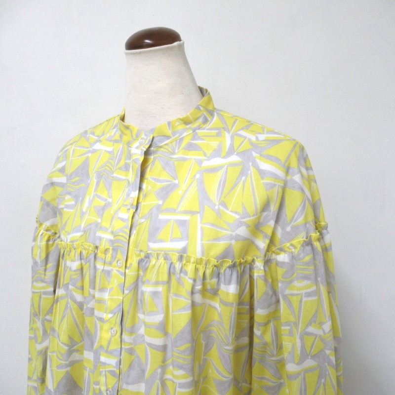 J.Sloane  ヨット切替ギャザーブラウス /YE1 【日本製】